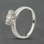 Second Hand Platinum 0.80ct Brilliant Cut Diamond Shoulder Set Solitaire Ring 41482642