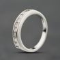 Second Hand 18ct White Gold 0.60ct Princess Cut Diamond Half Eternity Ring 41482652