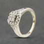 Second Hand 9ct White Gold 0.50ct Diamond Cushion Cluster Ring 41482660
