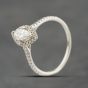Second Hand Platinum 0.50ct Marquise Cut Diamond Cluster Ring 41482683