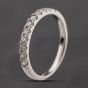 Second Hand Platinum 0.35ct Brilliant Cut Diamond Half Eternity Ring 41482706