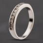 Second Hand Platinum 0.25ct Brilliant Cut Diamond Half Eternity Ring 41482711
