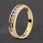 Second Hand Vintage Yellow Gold 0.25ct Brilliant Cut Diamond Half Eternity Ring 41482713