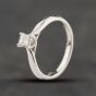 Second Hand 18ct White Gold 0.20ct Princess Cut Diamond Solitaire Ring 41482720