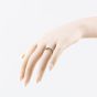 Second Hand 18ct White Gold 0.33ct Brilliant Cut Diamond Wishbone Ring 41482747