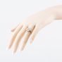 Second Hand 9ct Yellow Gold Diamond Marquise Shaped Cluster Ring 41482786
