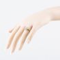 Second Hand 9ct Yellow Gold 0.51ct Diamond Tiered Cluster Ring 41482787