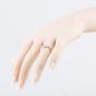Second Hand 18ct White Gold 0.10ct Brilliant Cut Diamond Wishbone Ring 41482829