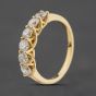 Second Hand 18ct Yellow Gold 1.00ct Brilliant Cut Diamond Half Eternity Ring 41482894