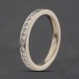 Second Hand 18ct White Gold 0.50ct Princess Cut Diamond Half Eternity Ring 41482897
