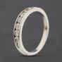 Second Hand 9ct White Gold 0.62ct Brilliant Cut Diamond Half Eternity Ring 41482900