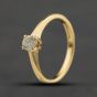 Second Hand Vintage 18ct Yellow Gold 0.22ct Brilliant Cut Diamond Solitaire Ring 41482926