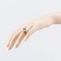 Second Hand Vintage 18ct Yellow Gold Sapphire & 0.22ct Diamond Round Cluster Ring 41482932