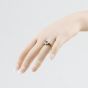 Second Hand 18ct Yellow Gold Sapphire & Diamond Flower Cluster Ring 41482980
