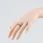 Second Hand 9ct Yellow Gold Tanzanite Aquamarine & 0.18ct Brilliant Cut Diamond Dress Ring 41483028