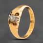 Second Hand 22ct Yellow Gold 0.12ct Diamond Solitaire Ring 41483070