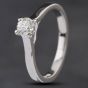 Second Hand Platinum 0.30ct Brilliant Cut Diamond Solitaire Ring 4148370