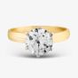 Second Hand 14ct Yellow Gold 2.07ct Brilliant Cut Diamond Solitaire Ring 4148798