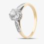 Second Hand Yellow Gold 0.98ct Old Cut Diamond Solitaire Ring 4148808