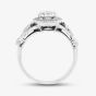 Second Hand 18ct White Gold Certificated 1.06ct Brilliant Cut Diamond Round Shoulder Set Solitaire Ring 41482584