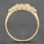 Second Hand Vintage Yellow Gold Diamond Three Row Dress Ring 4148889