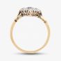 Second Hand Antique Yellow Gold Old Cut Diamond Marquise Shaped Cluster Ring 4148894