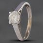 Second Hand 14ct White Gold 0.60ct Brilliant Cut Diamond Solitaire Ring 4148898