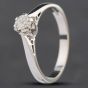 Second Hand 18ct White Gold 0.33ct Brilliant Cut Diamond Solitaire Ring 4148917