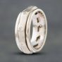 Second Hand 18ct White Gold Diamond Spinner Ring 4148935