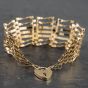 Second Hand 9ct Yellow Gold Seven Bar Gate Bracelet 4153076