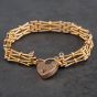 Second Hand Vintage Rose Gold Four Bar Gate Bracelet 4153079