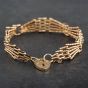 Second Hand 9ct Yellow Gold Five Bar Gate Bracelet 4153086
