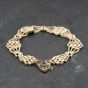 Second Hand 9ct Yellow Gold Five Bar 7.5 Inch Gate Bracelet 41531083