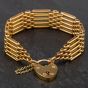 Second Hand Yellow Gold Five Bar Old Gate Bracelet 4153240