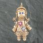 Second Hand 9ct Yellow Gold Multi Stone Rag Doll Loose Pendant 4156015