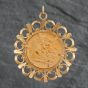 Second Hand Yellow Gold 1967 Queen Elizabeth Full 22ct Sovereign Coin Loose Pendant 4156028