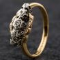 Second Hand Yellow Gold Diamond Crossover Ring 4158018