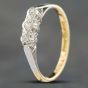 Second Hand Vintage Yellow Gold & Platinum Old Cut Diamond Three Stone Ring 4158766