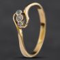 Second Hand Vintage Yellow Gold Old Cut Diamond Three Stone Ring 4158870
