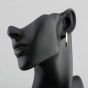 Second Hand 9ct Yellow Gold Oblong Hoop Earrings 4165001187