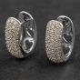 Second Hand 18ct White Gold 1.25ct Brilliant Cut Diamond Hoop Earrings 4165108
