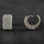 Second Hand 9ct White Gold Cubic Zirconia Ear Cuff Earrings 4165363