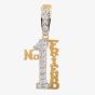 Second Hand 9ct Yellow Gold No. 1 FRIEND Cubic Zirconia Pendant 4166397