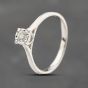 Second Hand 9ct White Gold 0.17ct Brilliant Cut Diamond Solitaire Ring 41671479