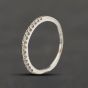 Second Hand 9ct White Gold 0.14ct Brilliant Cut Diamond Half Eternity Ring 41671589