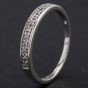 Second Hand 9ct White Gold Illusion Set Diamond Half Eternity Ring 4167379