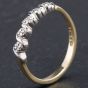 Second Hand 9ct Yellow Gold Brilliant Cut Diamond Half Eternity Ring 4167390