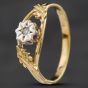 Second Hand Vintage Yellow Gold Brilliant Cut Diamond Solitaire Ring 4167958