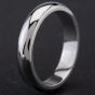 Second Hand 18ct White Gold Polished 4mm D-Shape Plain Wedding Ring 4187085
