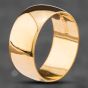 Second Hand Vintage 22ct Yellow Gold D Shape 9mm Plain Wedding Ring 41871031